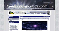 Desktop Screenshot of creationsciencetoday.com